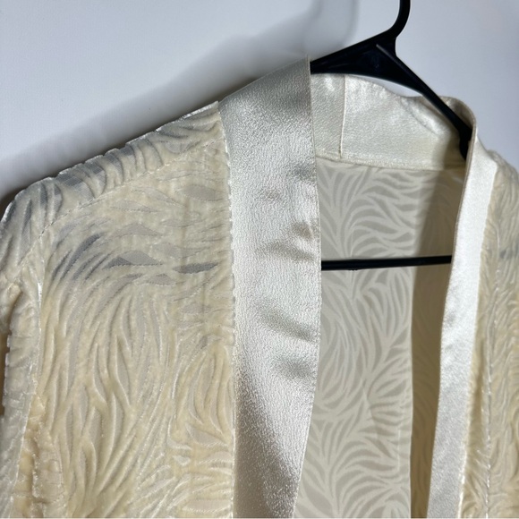 Vintage Burned Velvet Open Front Whimsigoth Fairy Goth Duster, XL - Picture 6 of 11